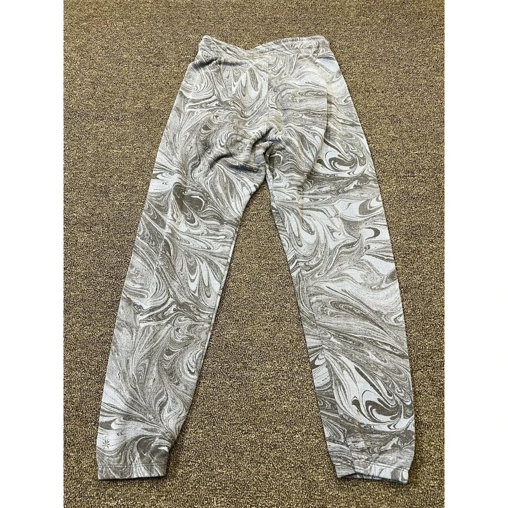 Athleta Girl Warm Up Jogger Womens 24x25 Sumi Marble Blue Soft Comfort Running